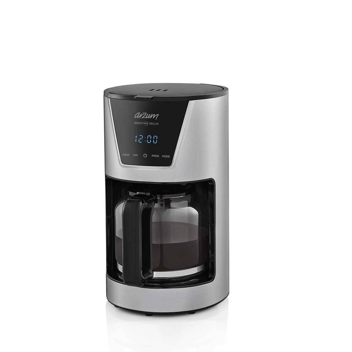 Arzum Brewtime Delux Filtre Kahve Makinesi, Inox AR3081
