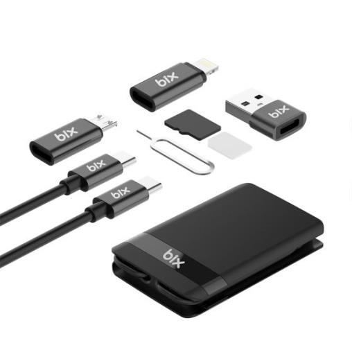 Bix ADP-05 9'u 1 Arada USB, Type-C, Micro USB, Lightning Dönüştürücü Set