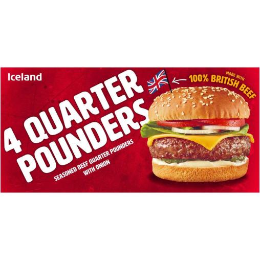 Iceland 454 gr 4 Adet Quarter Pounder Dana Burger